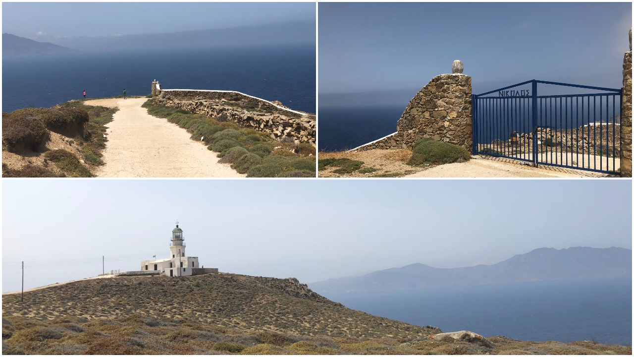 View of Aegean sea from the Armenistis Lighthouse