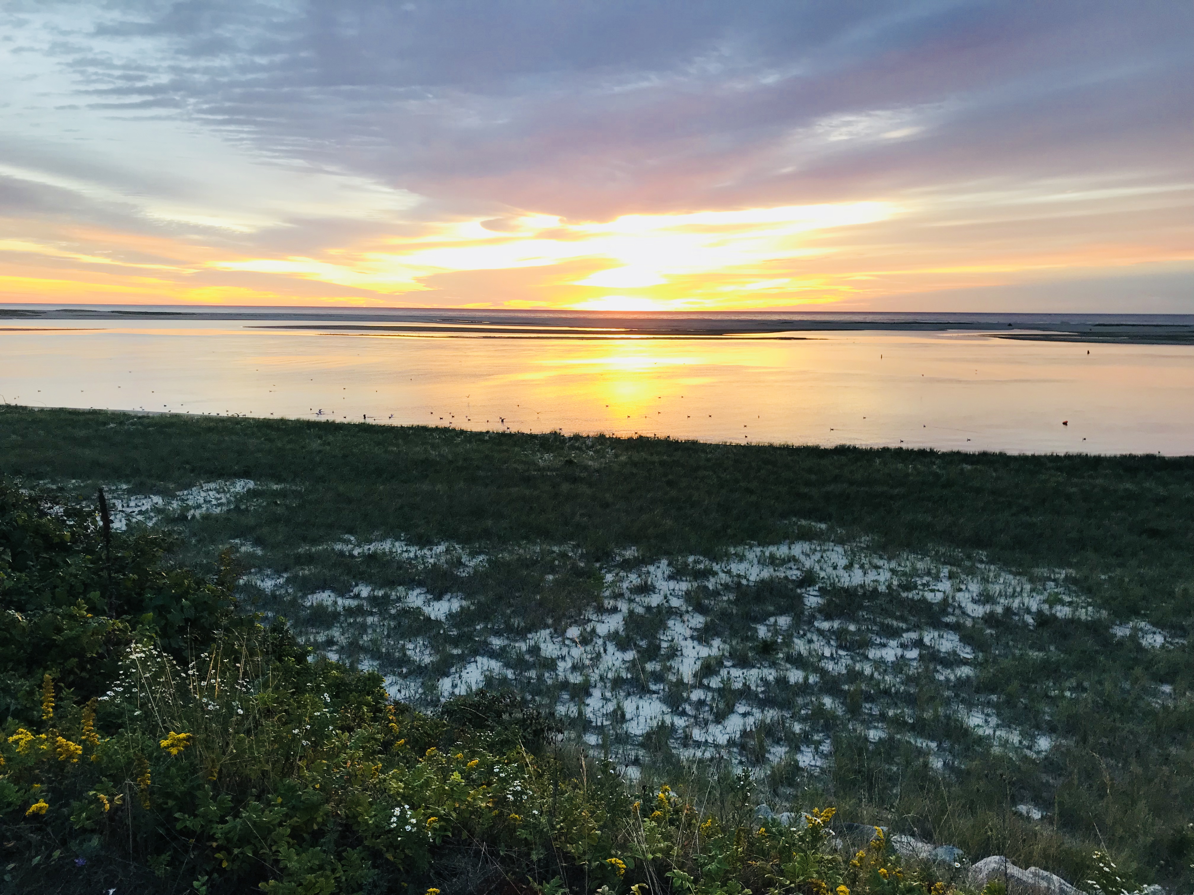 Sunrise along the Chatham Beach, MA