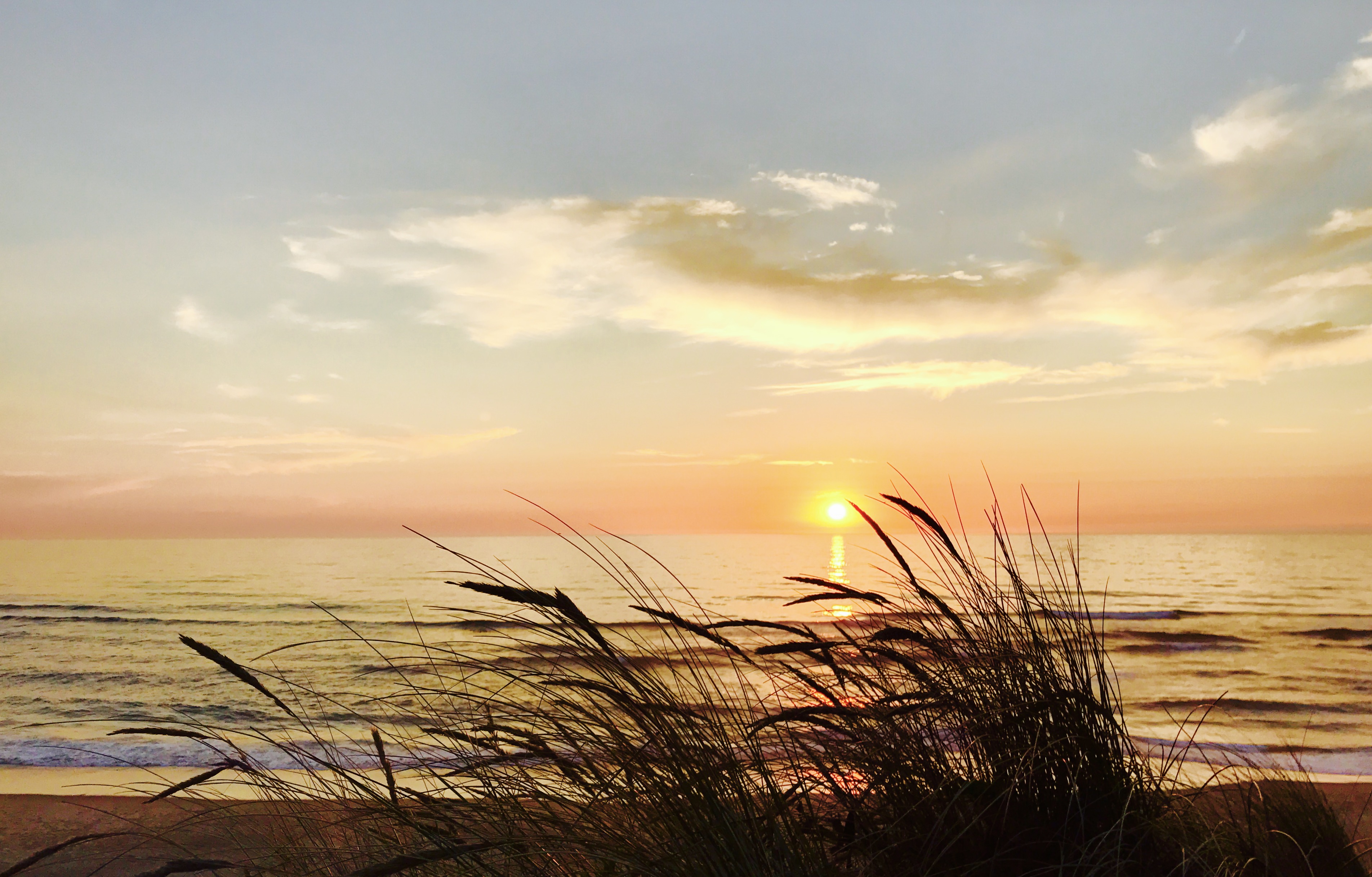 Beautiful sunset along the Pacific Coast.