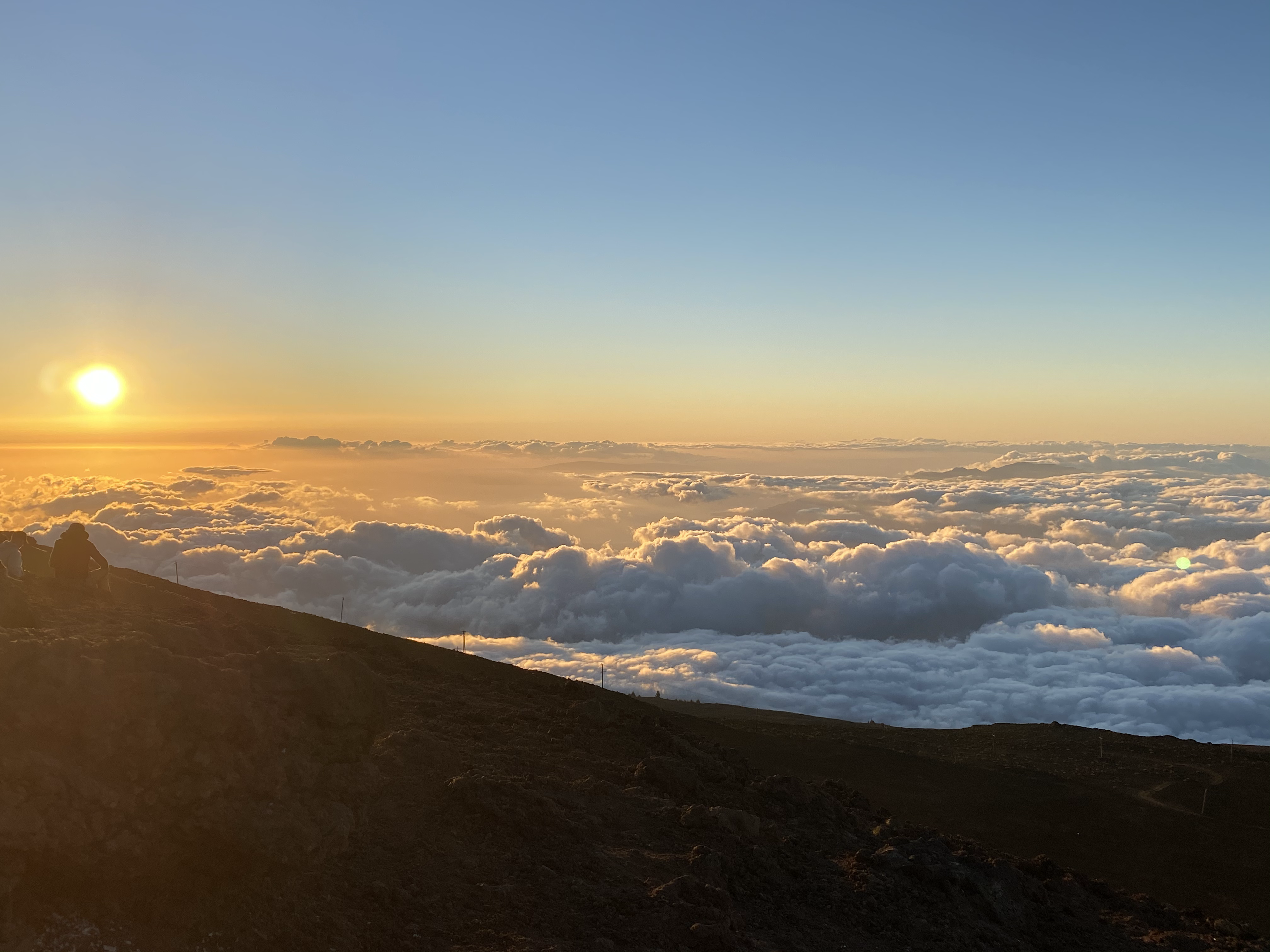 Sunset from the Haleakala Mountains