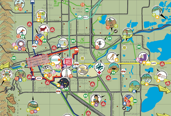 Boulder Colorado Map With Cities
