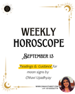 Weekly Horoscope: Week of September 13, 2026