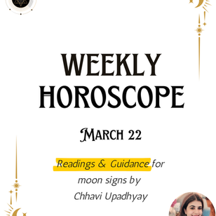 Weekly Horoscope: Week of March 22, 2026