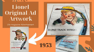 Lionel Orginal Ad Artwork
