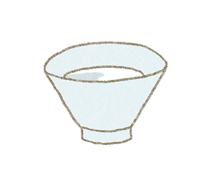 シンプルな盃のイラスト