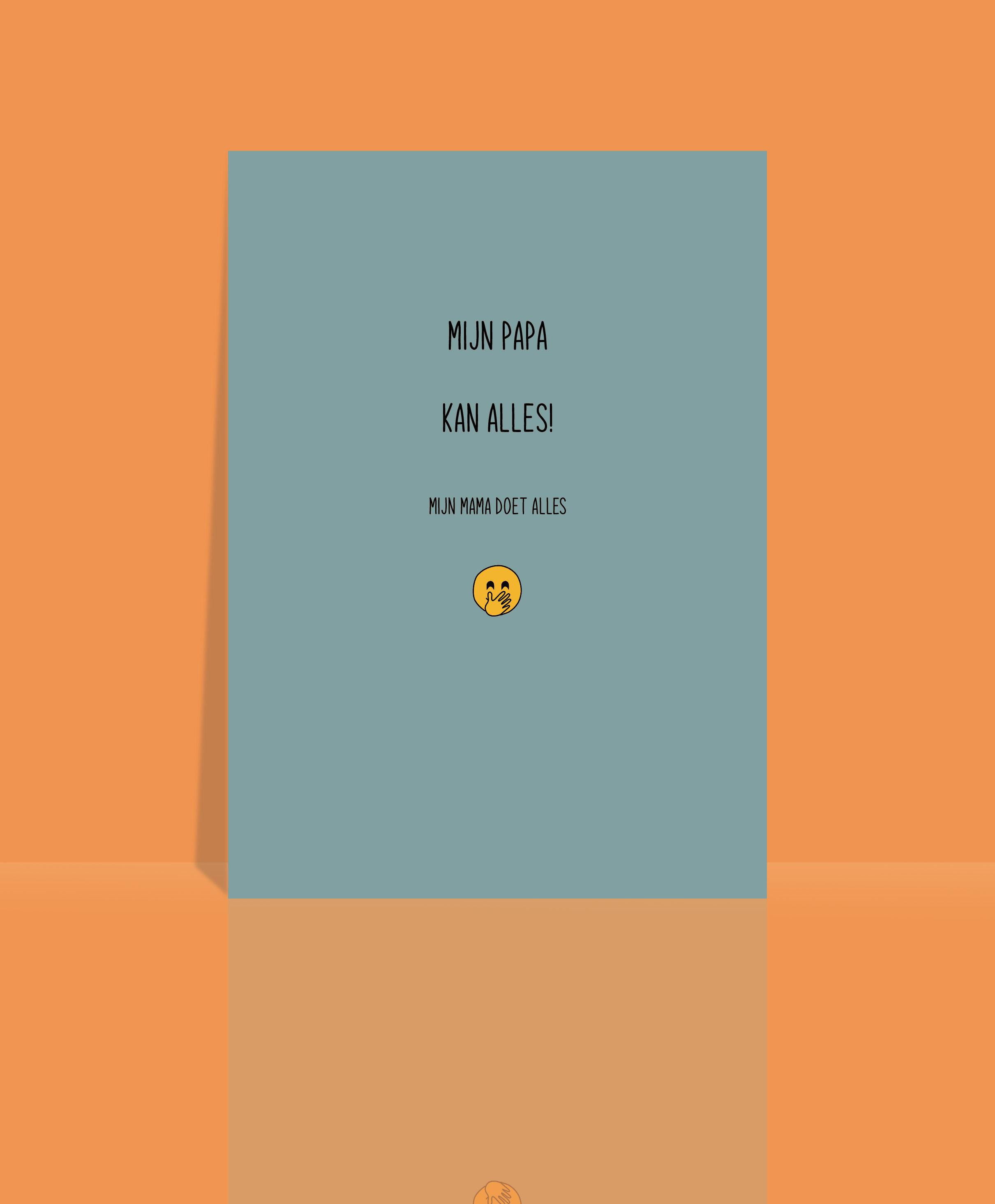 Wenskaart vaderdag, papa kan alles, liefde voor papa