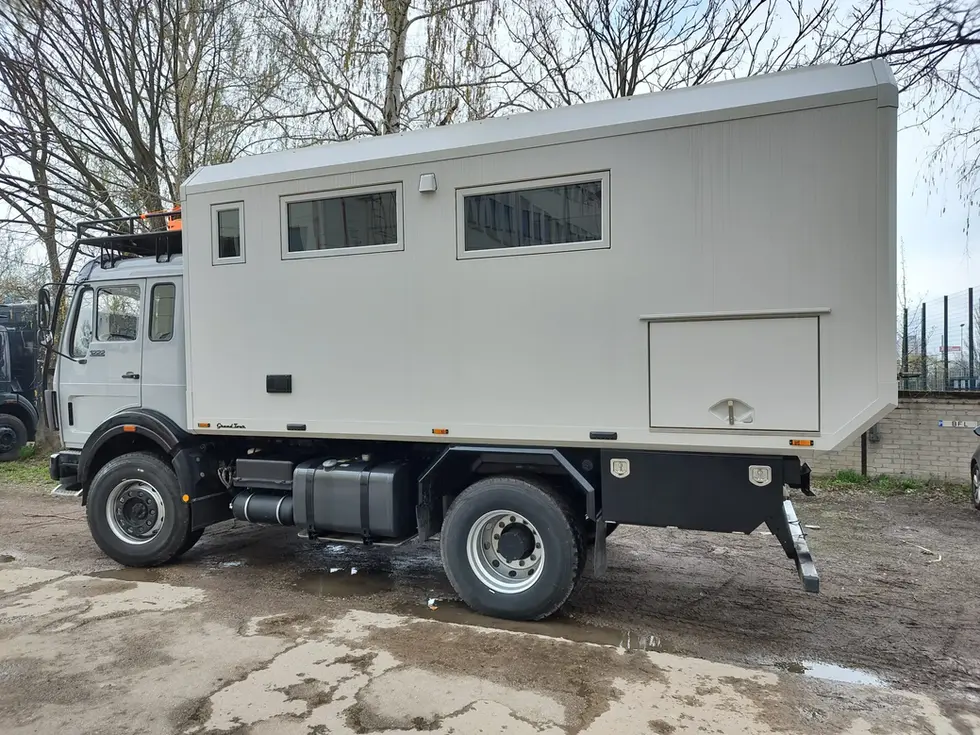 Mercedes Benz NG 80 4x4 Expeditionsfahrzeug. Alu-Wohnkabine, KCT Fenster