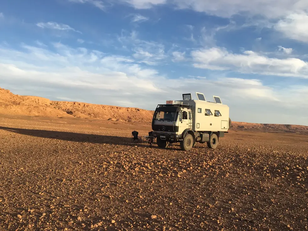 Mercedes Benz NG 80 4x4 Expeditionsmobil. Marokko