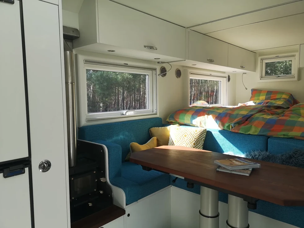 Mercedes Benz NG 6x6 Weltreisemobil. Wohnraum