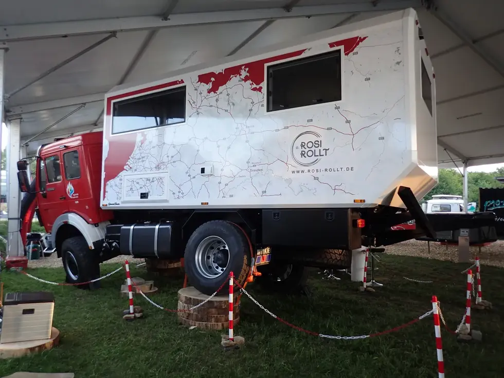 Mercedes Benz NG 80 4x4 Expeditionsmobil. Verwindung