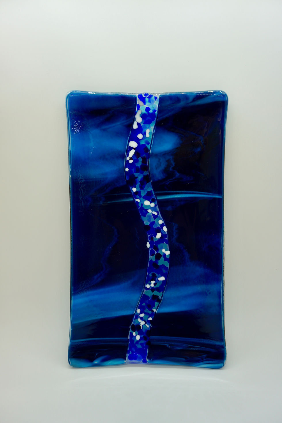 Thumbnail: Deep Waters Slumped Glass Platter