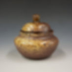 Thumbnail: Yellow Speckled Lidded Jar
