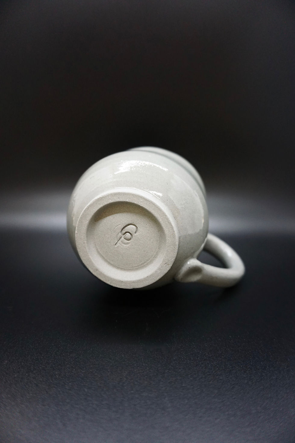 Thumbnail: Gray Porcelain Vintage Photo on Knees Pin-Up Mug