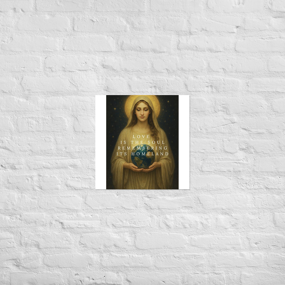 Thumbnail: Love is the Soul Remembering its Homeland Poster