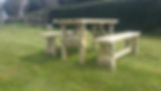 Table and bench set