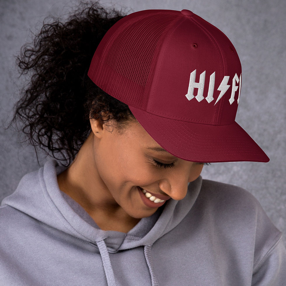 Thumbnail: HI⚡️FI™ Trucker Cap (white stitching)