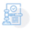 Approved legal document with gavel