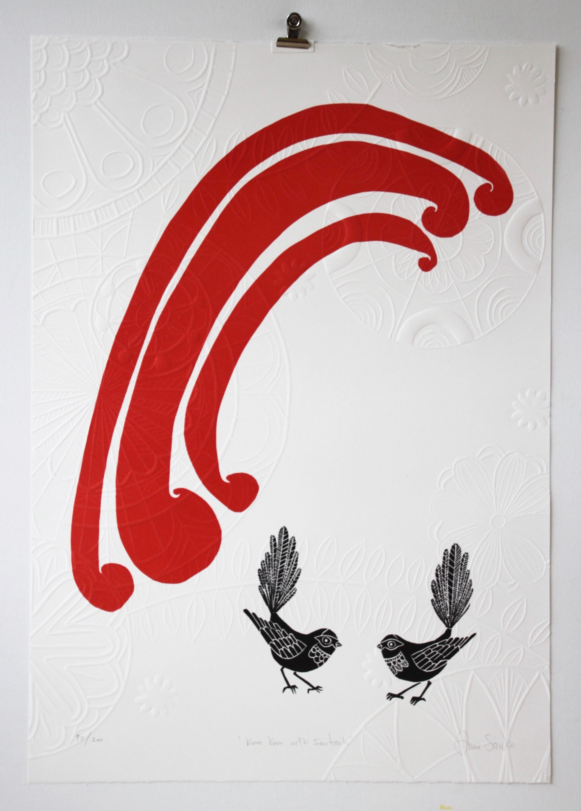 Kura Koru with Fantails