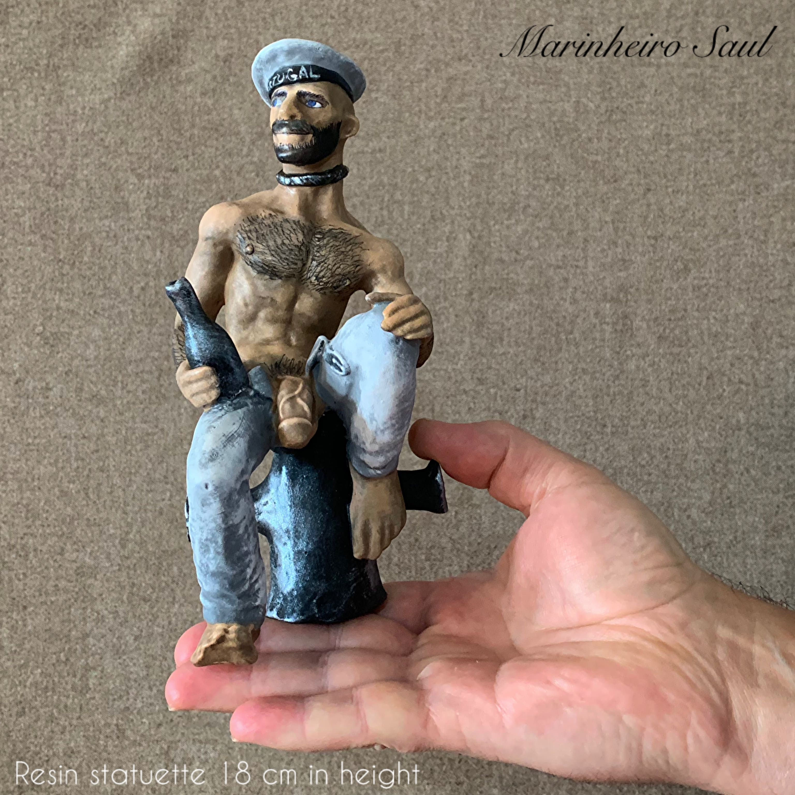 "Marinheiro Saul" resin statuette 18 cm