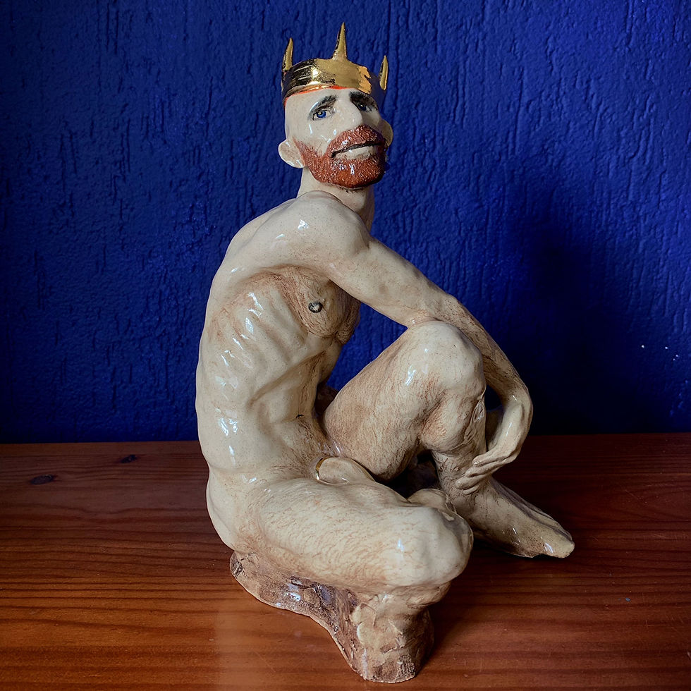 Thumbnail: "The ginger King" ceramic sculpture