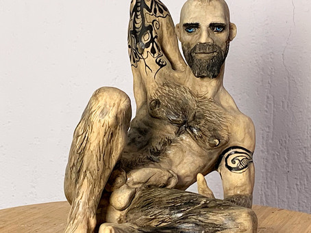 Punk with the lizard tattoo...artist version
