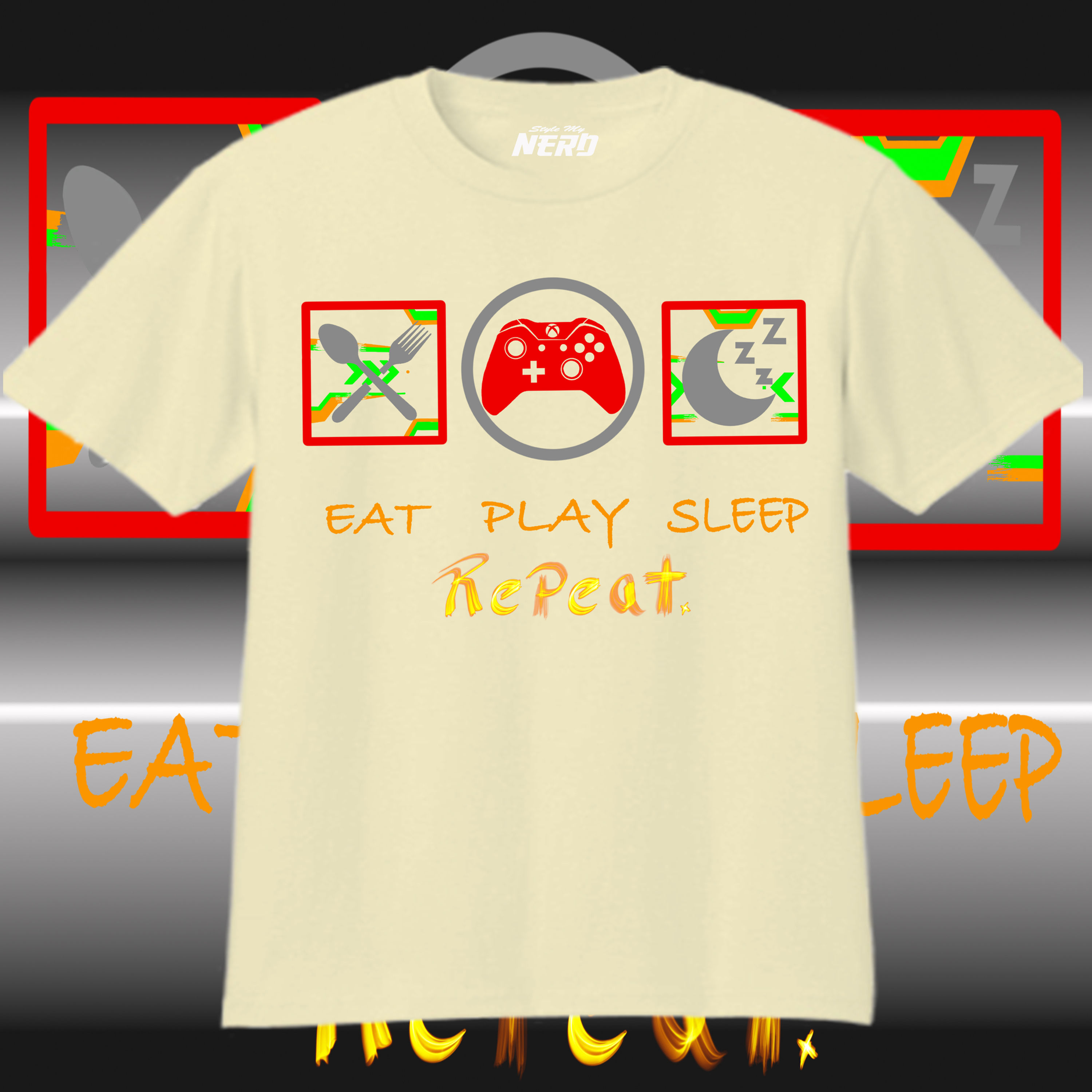 EAT SLEEP PLAY REPEAT