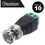 Thumbnail: SECURICAM 10 x Coax BNC CAT 5/6 Cable CCTV Camera Video Balun Connectors Socket 