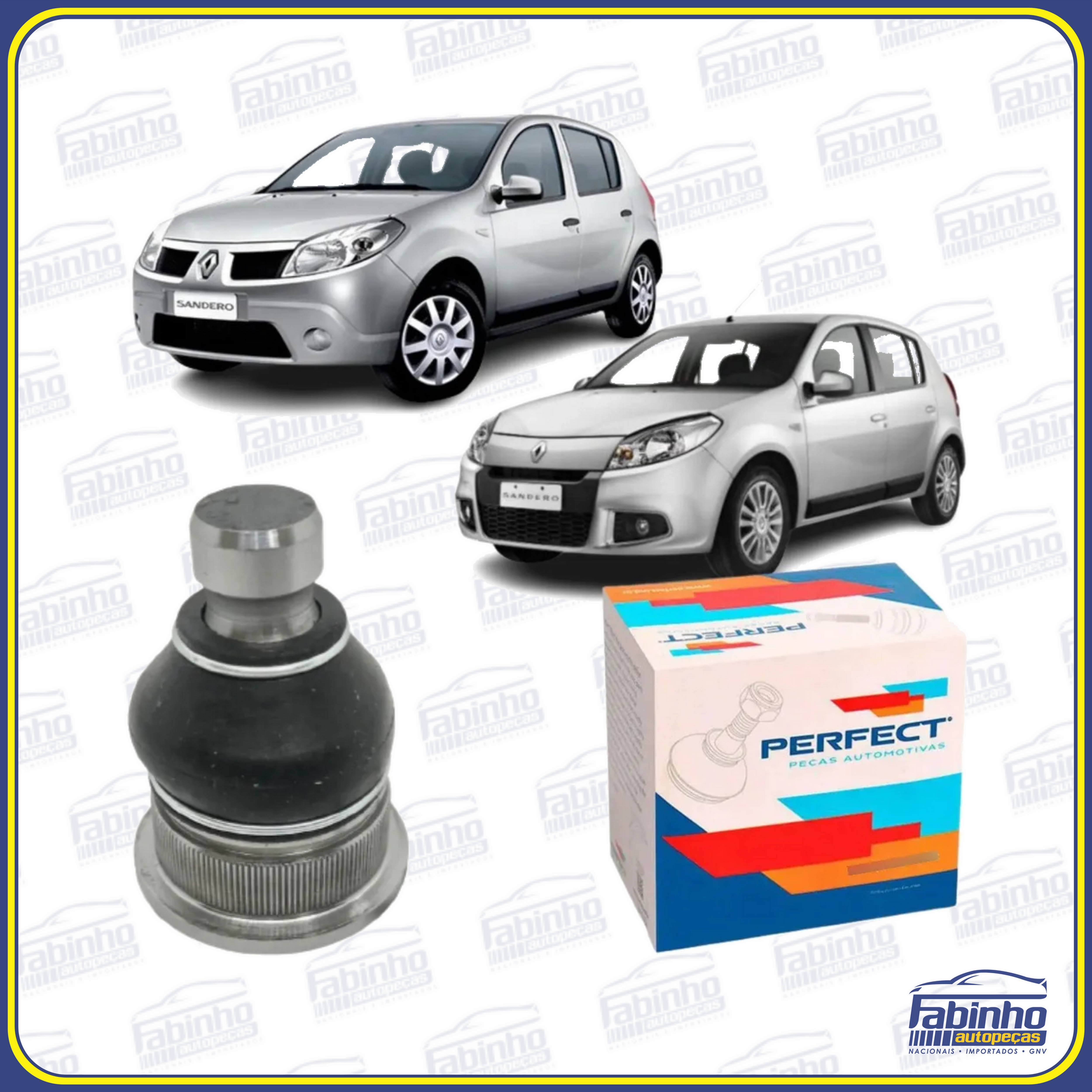 Pivô da Balança Renault Scenic/Logan/Megane/Sandero 2007 à 2013