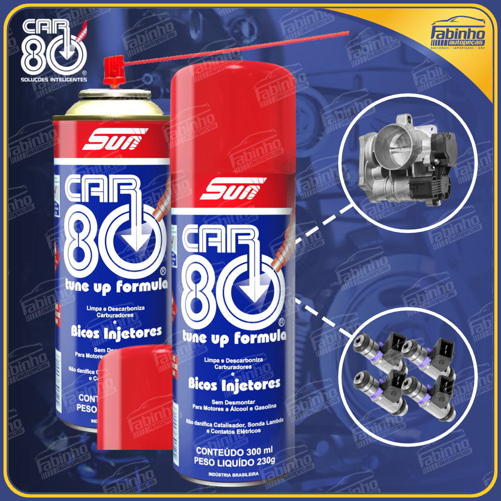 Descarbonizante para Motores Car 80 - LIMPA E DESCARBONIZA CARBURADORES - 300ml