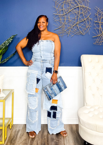 3.1 Phillip Lim　Patchwork Denim Jumpsuit 3.1 Phillip Lim Patchwork Denim Jumpsuit