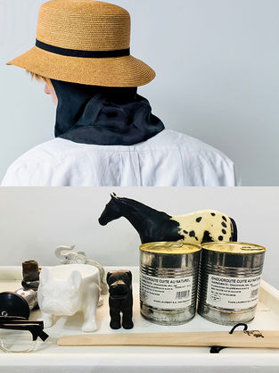 COMESANDGOES "PAPER BRAID HAT - BRIM 7cm -"