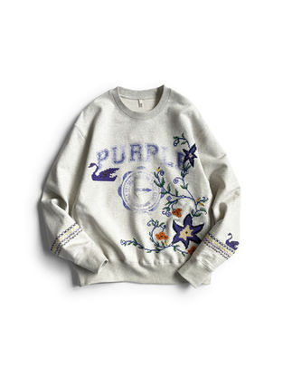 KHOKI 24ss collection 010 "Cross-stitch sweat shirt"