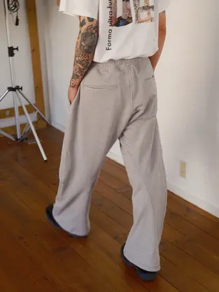 KHOKI 26ss collection 014 "3D Cutting Sweat Pants"