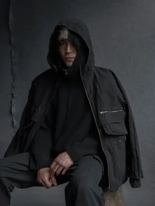 amachi. Collection 000 - 8th Edition "Double Layer Work Jacket + Double Knee Cargo Pants - Heavy Weight"
