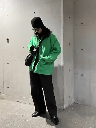 STABILIZER GNZ for DOUBLE OO '96 "lot.8-51CC lined chore coat | electric green"