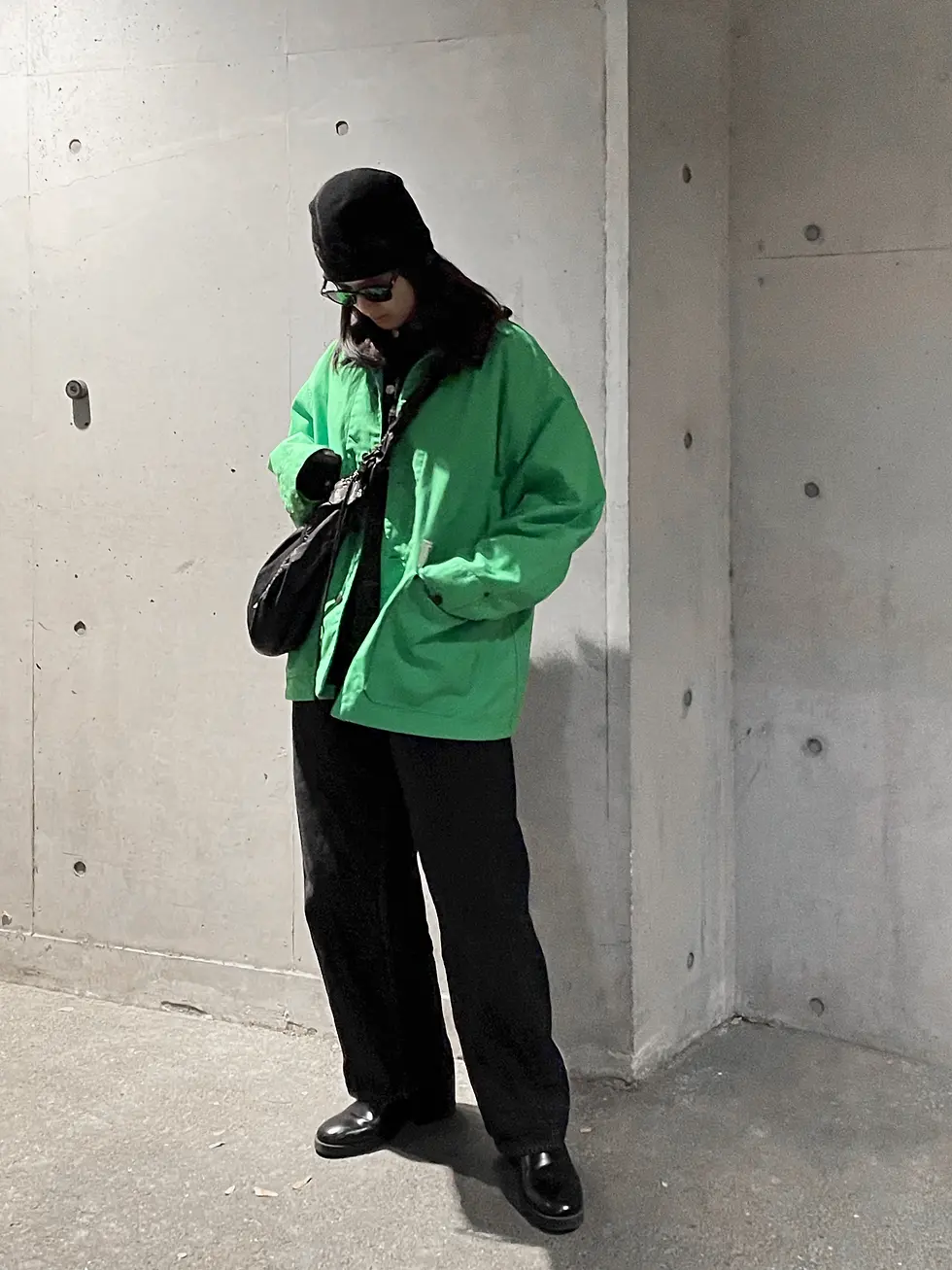 STABILIZER GNZ for DOUBLE OO '96 "lot.8-51CC lined chore coat | electric green"