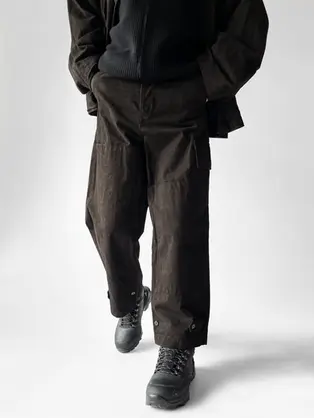 amachi. Collection 000 - 8th Edition "Meeting Jacket - FO + Double Knee Cargo Pants - Heavy Weight"
