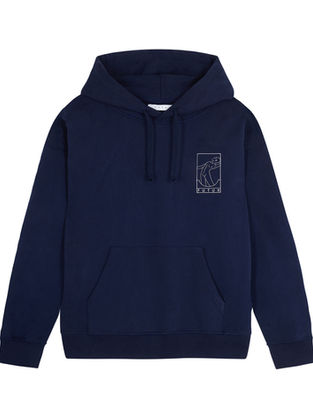 FUTUR "01 Outline N Fit Hoodie / Maritime Blue"