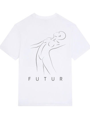 FUTUR "N01 Core Logo Tee / White&Black"