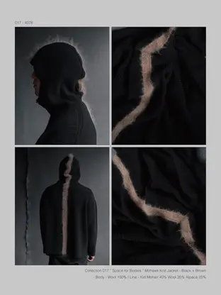 amachi. Collection 017 / AW2025 "Mohawk Knit Jacket"