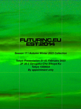 FUTUR SEASON FW23 (SEASON 17) PRESENTATION in TOKYO