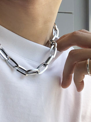 on the sunny side of the street for DOUBLE OO '96 "Trombone Chain Necklace"