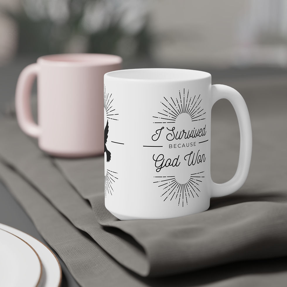 Thumbnail: "I Survived" White Ceramic Mugs (11oz\15oz\20oz)