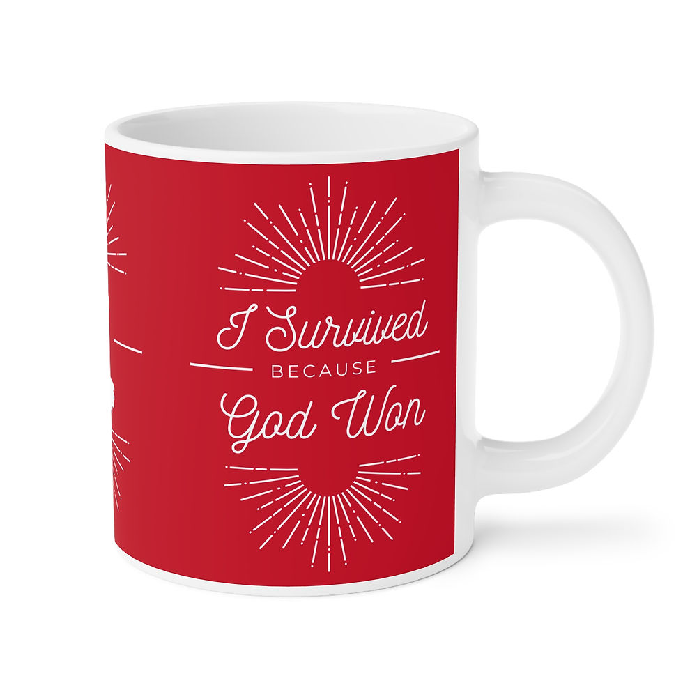 Thumbnail: "I Survived" Red Ceramic Mugs (11oz\15oz\20oz)