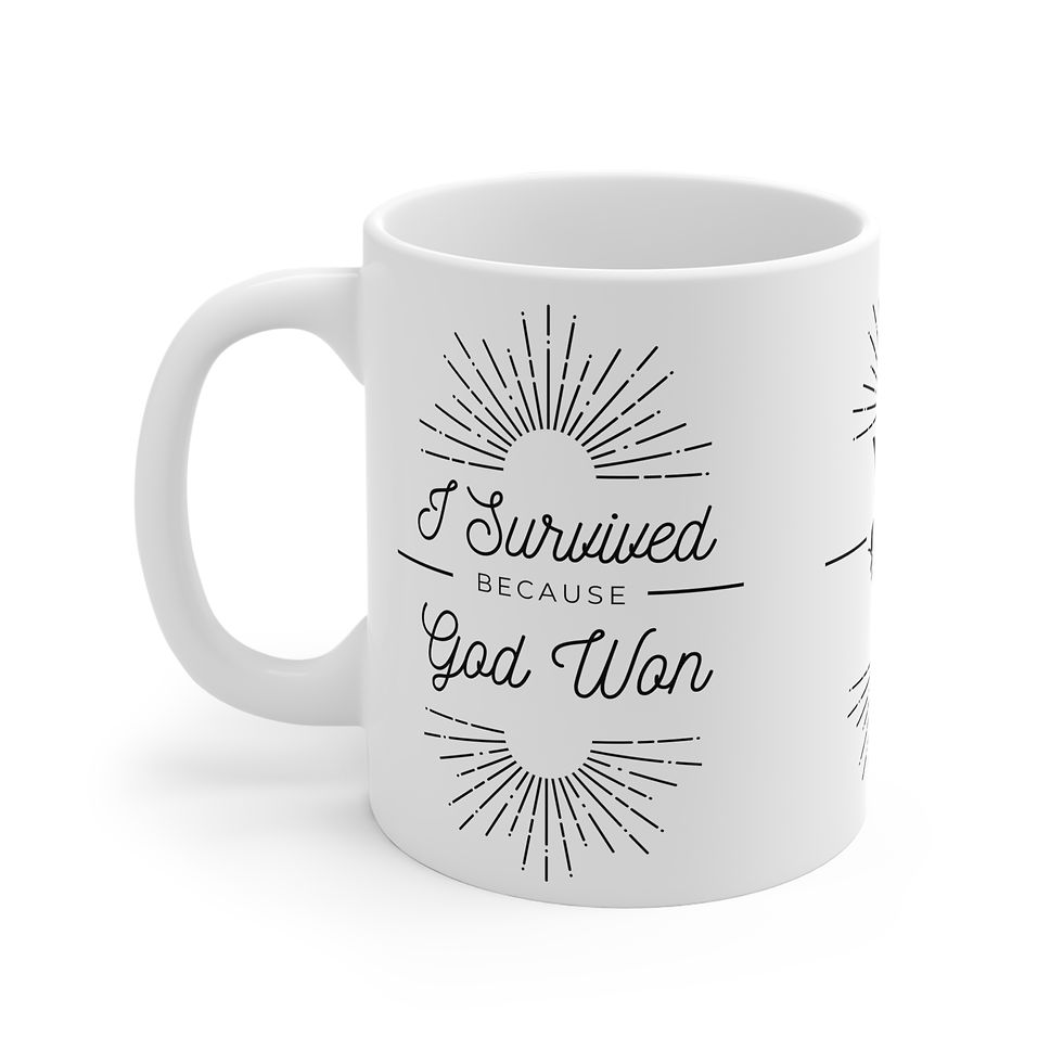 Thumbnail: "I Survived" White Ceramic Mugs (11oz\15oz\20oz)