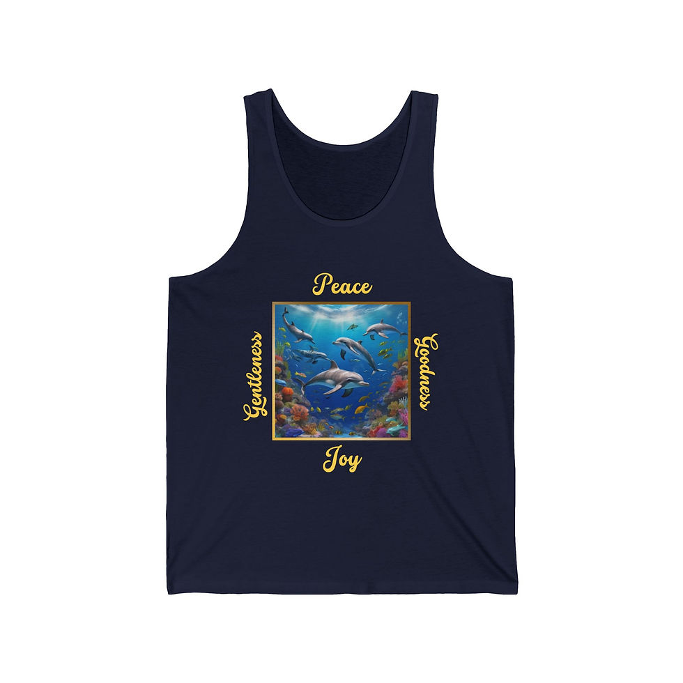 Thumbnail: Peace, Joy, Gentleness, Goodness – Unisex Jersey Tank Top
