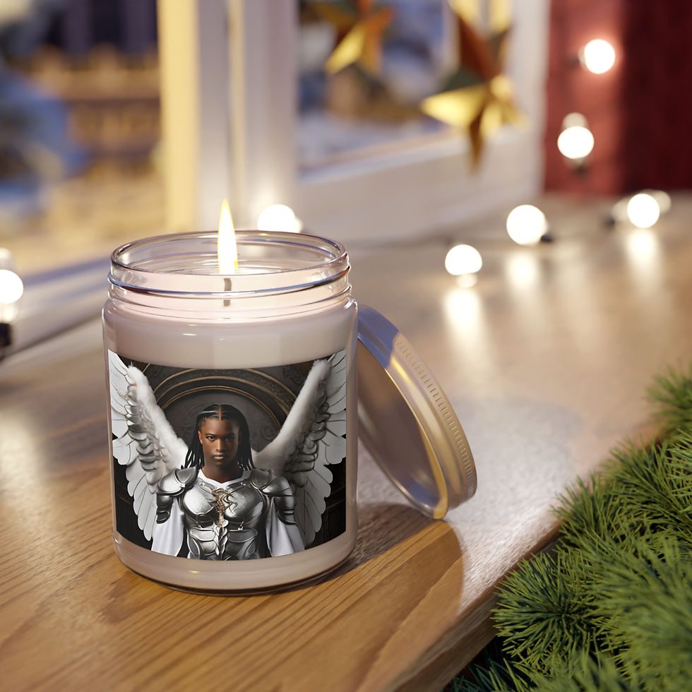 Thumbnail: African American Male Angel Scented Candle, 9oz