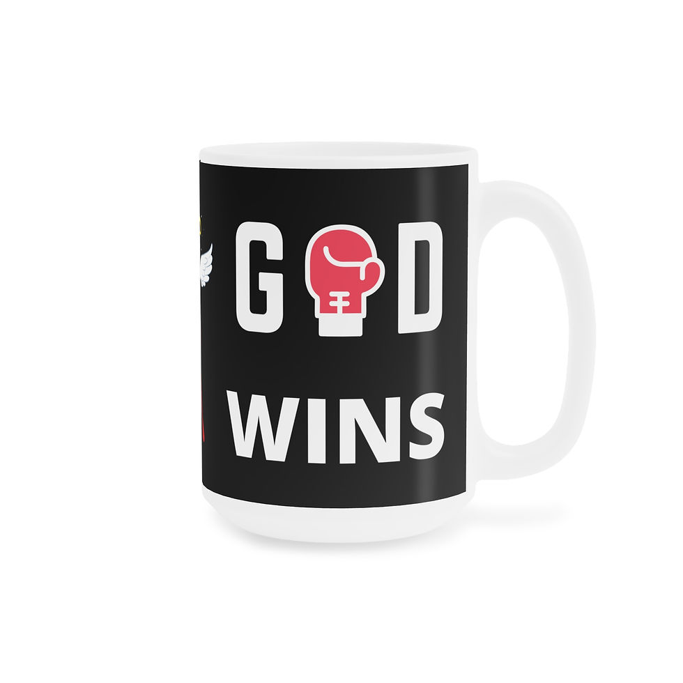 Thumbnail: Inspirational Christian Coffee Gift | God Wins | 11oz, 15 oz. or 20 oz. Mug