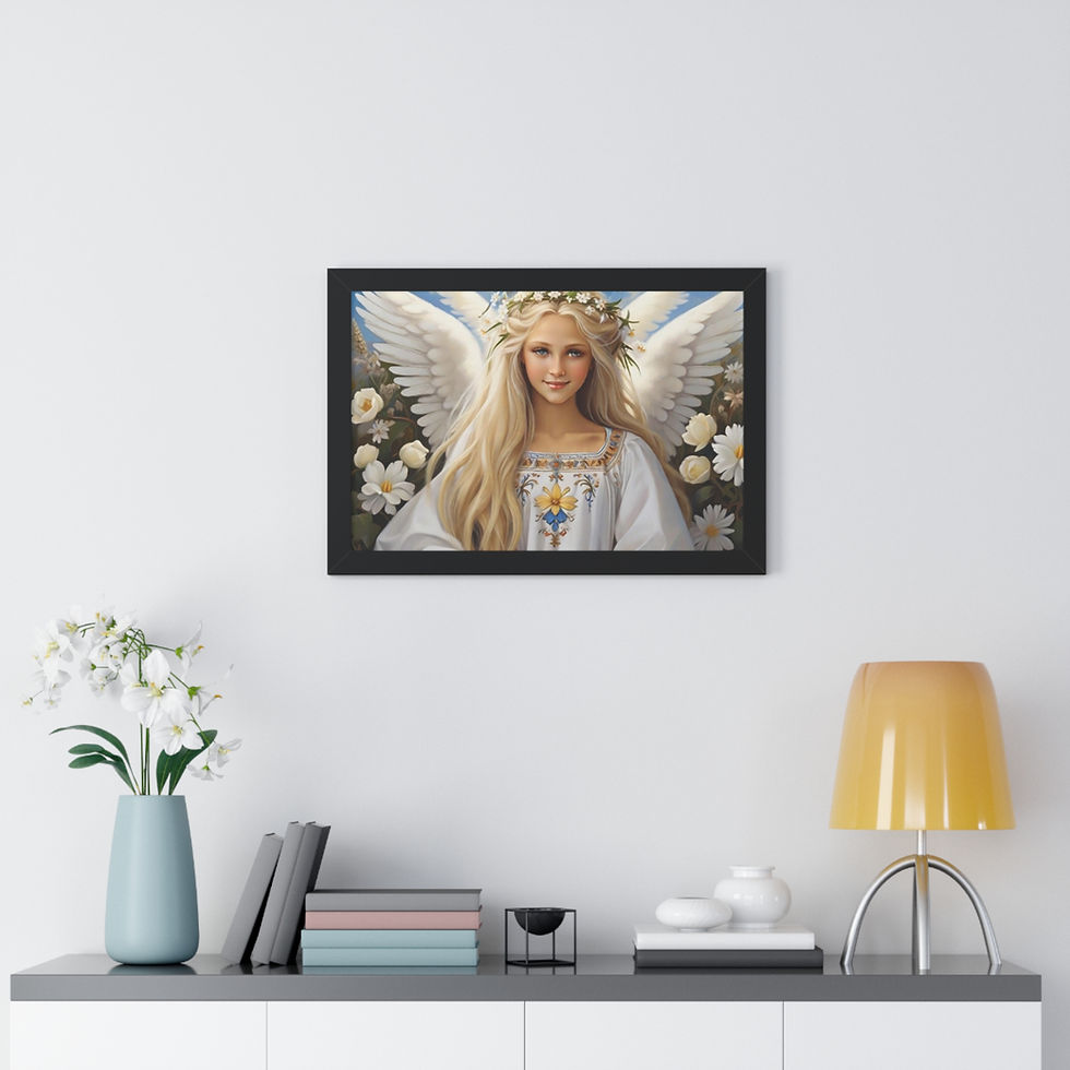 Thumbnail: 🌟 Framed Horizontal Poster | Ukrainian Female Angel 🌟
