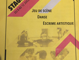Stage Danse-Jeu de Scène-Escrime Artistique Bordeaux